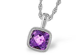 F274-43093: NECKLACE .82 AMETHYST