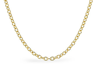 F274-43120: CABLE CHAIN (18IN, 1.3MM, 14KT, LOBSTER CLASP)