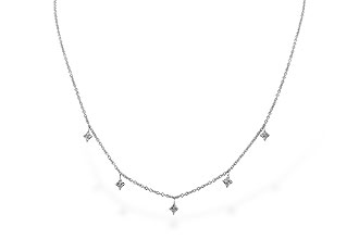 F274-44047: NECKLACE .19 TW (18")