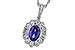 F275-28602: NECKLACE .80 TANZANITE 1.15 TGW (7x5MM OV)