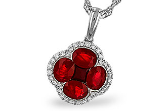 F275-29456: NECKLACE 1.72 RUBY 1.87 TGW