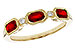 F275-29493: LDS WED RG .72 RUBY .77 TGW (4x3MM RUBY)