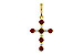 F275-29511: PENDANT .34 TW RUBY .42 TGW