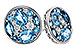 F275-31302: EARRINGS 1.02 TW BLUE TOPAZ 1.18 TGW