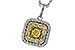 F275-31320: NECK .23 FANCY YELLOW DIAMONDS .65 TW
