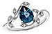 F275-31329: LDS RG 1.20 LONDON BLUE TOPAZ 1.26 TGW (8x6MM LBT)
