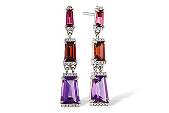 F275-31338: EARRINGS 1.98 SEMI-PREC (PT,GT,AMY) 2.05 TGW
