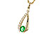 F275-33093: NECKLACE .28 EMERALD .45 TGW (5x4 EMER)