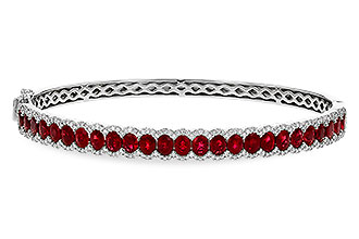 F275-34911: BANGLE 5.04 TW RUBY 5.60 TGW
