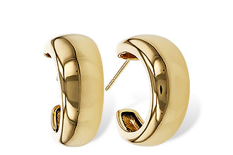 F275-34929: GOLD EARRINGS (16MM)