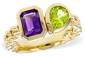 F275-35829: LDS RG 1.28 TW SEMI-PRECIOUS (AMY,PER)