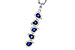 F275-35902: NECKLACE .95 TW SAPPHIRE 1.19 TGW