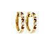 G001-66747: EARRINGS .17 RUBY .26 TGW