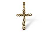 G007-13129: CROSS PENDANT .01 BR