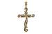 G007-13129: CROSS PENDANT .01 BR