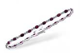 G184-44929: BRACELET 4.08 RUBY 4.55 TGW