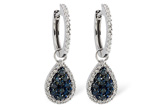 G187-17674: EARR .50 BLUE DIA .95 TW
