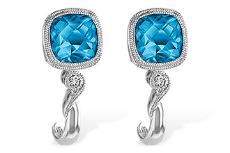 G188-06811: EARR 2.10 BLUE TOPAZ 2.14 TGW