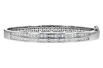 G189-90420: BANGLE BRACELET 2.00 TW (2 ROW)