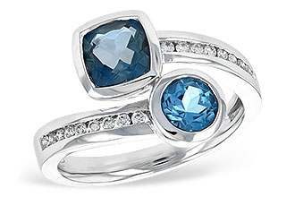 G189-90438: LDS RG 1.55 TW BLUE TOPAZ 1.70 TGW