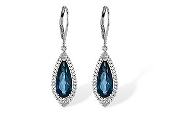 G190-74002: EARR 5.05 LONDON BLUE TOPAZ 5.42 TGW