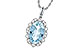 G190-78574: NECKLACE 2.40 AQUA 2.57 TGW (12x8MM AQ)