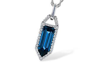 G273-47638: NECK 2.95 LONDON BLUE TOPAZ 3.12 TGW