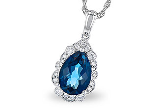 G273-52256: NECK 2.25 LONDON BLUE TOPAZ 2.40 TGW