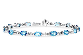 G274-36729: BRACELET 7.80 SWISS BLUE TOPAZ 7.96 TGW