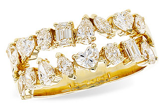 G274-39502: LDS DIA WED RG 1.38 TW FANCY CUT DIAS