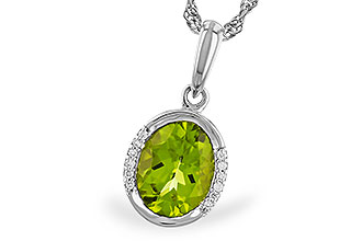 G274-40429: NECKLACE 1.72 TW PERIDOT 1.75 TGW (9x7 PER)