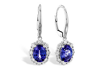 G274-41274: EARR 1.28 TW TANZANITE 1.72 TGW (7x5 OVAL)