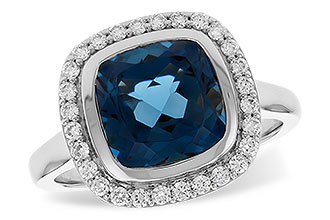 G274-43120: LDS RG 3.85 LONDON BLUE TOPAZ 4.15 TGW (9MM LBT)