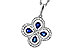 G275-29493: NECKLACE .68 SAPPHIRE TW .96 TGW
