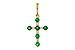 G275-29502: PENDANT .27 TW EMERALD .35 TGW