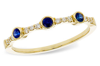 G275-30402: LDS WED RG .16 SAPPHIRE .25 TGW