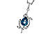 G275-31329: NECK 1.20 LONDON BLUE TOPAZ 1.25 TGW (8x6MM LBT)