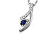G275-33093: NECKLACE .23 SAPP .40 TGW (5x3 SAPP)