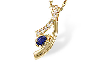 G275-33093: NECKLACE .23 SAPP .40 TGW (5x3 SAPP)