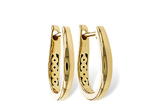 G275-33156: GOLD EARRINGS (15MM)