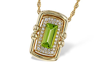G275-35847: NECKLACE .72 PERIDOT .84 TGW (8x4MM PER)