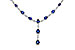 G275-35865: NECKLACE 4.82 TW SAPPHIRE 7.02 TGW (17")