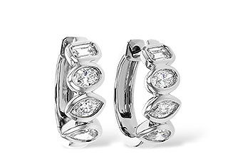 G276-18547: EARRINGS .68 TW FANCY CUT DIAS
