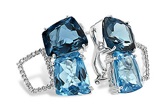 H188-94083: EARR 10.80 BLUE TOPAZ 11.00 TGW