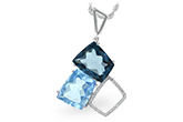 H188-97665: NECK 10.60 BLUE TOPAZ 10.73 TGW