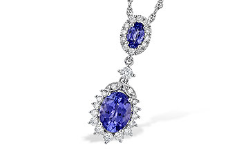 H190-78629: NECK 1.26 TW TANZANITE 1.60 TGW