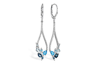 H273-49511: EARR 1.08 BLUE TOPAZ 1.35 TGW