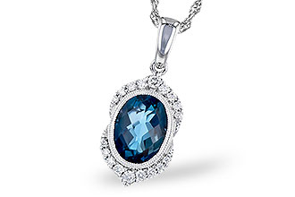 H273-54065: NECK 1.96 LONDON BLUE TOPAZ 2.10 TGW