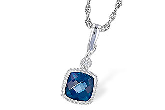 H274-36729: NECK 1.05 LONDON BLUE TOPAZ 1.07 TGW