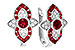 H274-36756: EARR .78 TW RUBY .90 TGW